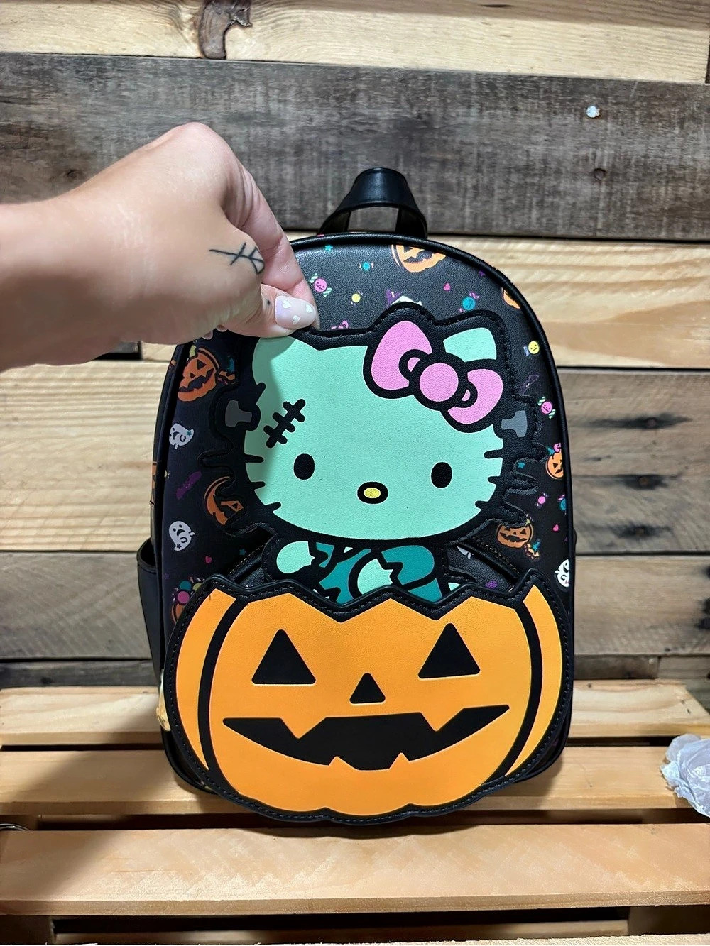 Hello Kitty Peekaboo Character Mini Backpack Halloween Mini Backpack NWT